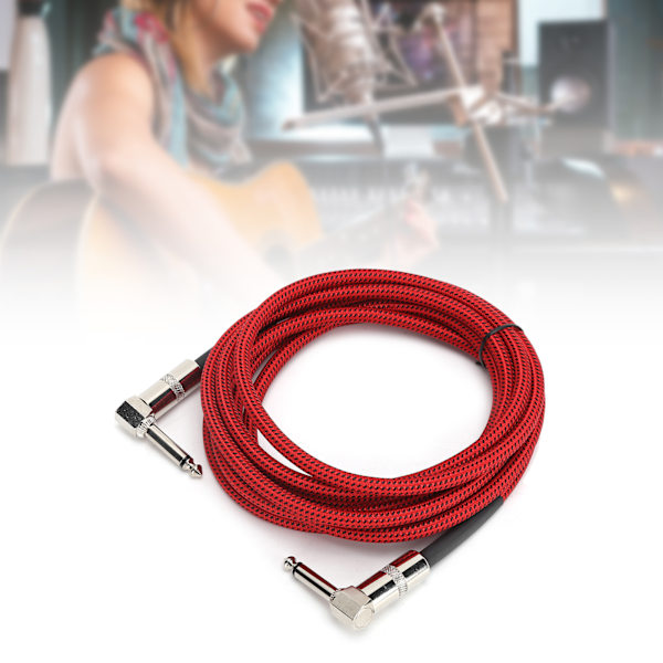 JORINDO Guitar Kabel 6,35mm 1/4in Audio Forbindelsesledning Elektrisk Musikinstrumentledning 3 m / 9,8ft JD6208