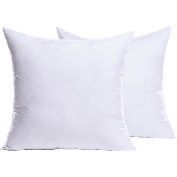 2 stk putefyll, pynteputefyll til sofa/seng, dekorative innerputer, hvitt putefyll, 55cm x 55cm[TT]