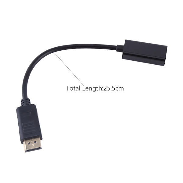 Displayport Hane till HDMI Hona Kabel Konverter Adapter för PC HP/DELL