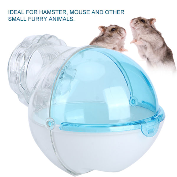 13cm Lovely Hamster Running Exercise Wheel Plastic Small Pet Toy Rat Running Play Toy (Blue)