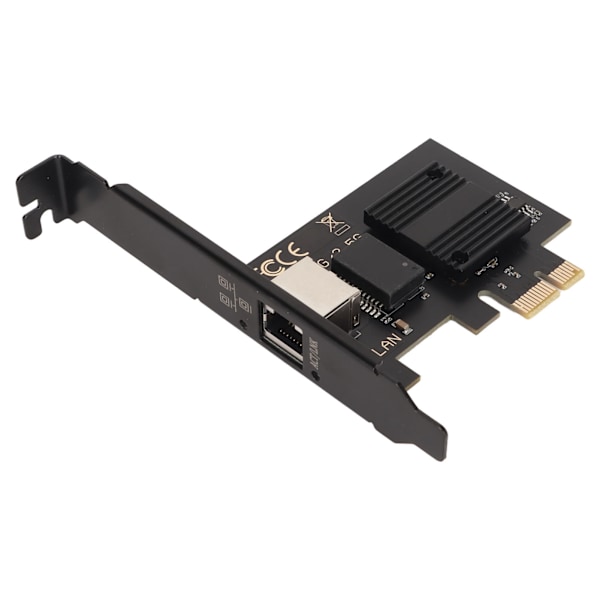 PCIe Nätverkskort 10/100/1000/2500Mbps Guldpläterad Pin Aluminiumlegering Gigabit Ethernet-kort för Stationär Speldator Server