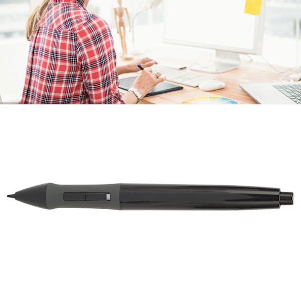 PEN68 Stylus Svart 8192 Trycknivå Ergonomisk Design Stark ABS Smidig Smart Penna för HUION Grafikritplatta