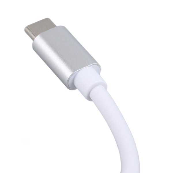 USB C Dockningsstation 3 i 1 Aluminiumlegering 4K HD 5Gbps Överföring 60W PD Ström USB C Hubb för TV Projektor Dator