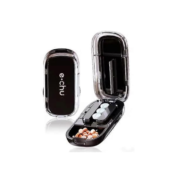Bærbar pillekutter, profesjonell E-Chu pillekutter for små eller store piller Black