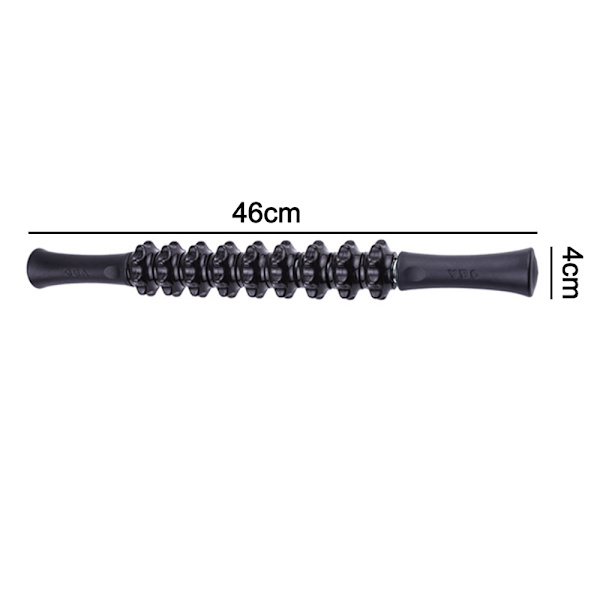 Hierontalaite Fascia Roller, Handheld Deep Tissue Hierontapuikkotyökalut, Selluliittihieronta, Manuaalinen lihasten irrotusrullahierontalaite, Hierontalaite black