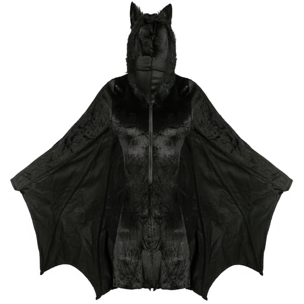 Bat Zip-kläder, för vuxna, stor/extra storlek, inklusive svart D