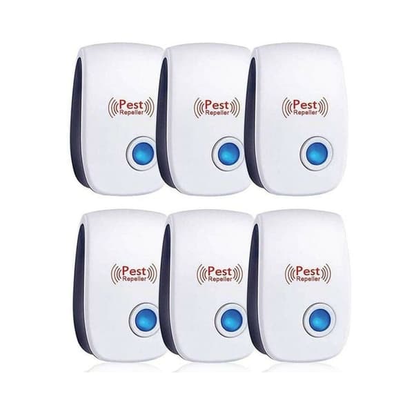 Ultrasonic Repeller, Ultrasonic Mouse Repeller 6-pack, Ultrasonic Mouse and Rat Repeller Effective Against Mice, Rats, Flies[TT]