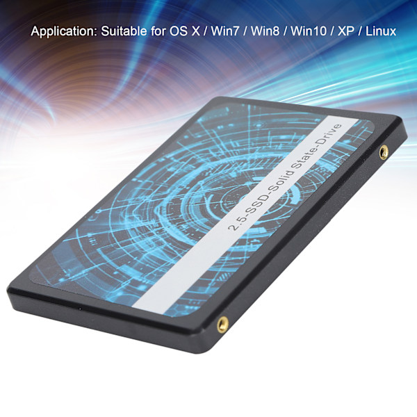 BU KING 2.5 tum SSD Svart Höghastighets Plast Hårddisk för Stationära Datorer Laptops PC16GB