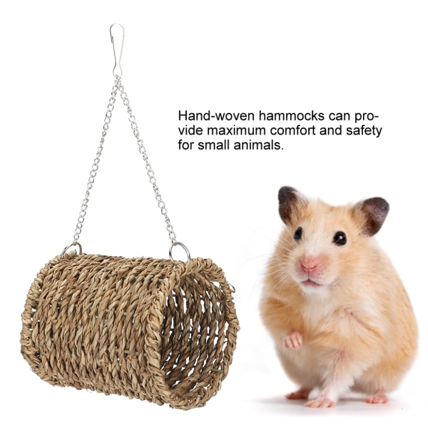 Halmreb flettet hamster Sommersovende hængekøje Hængeseng til egernpapegøjer