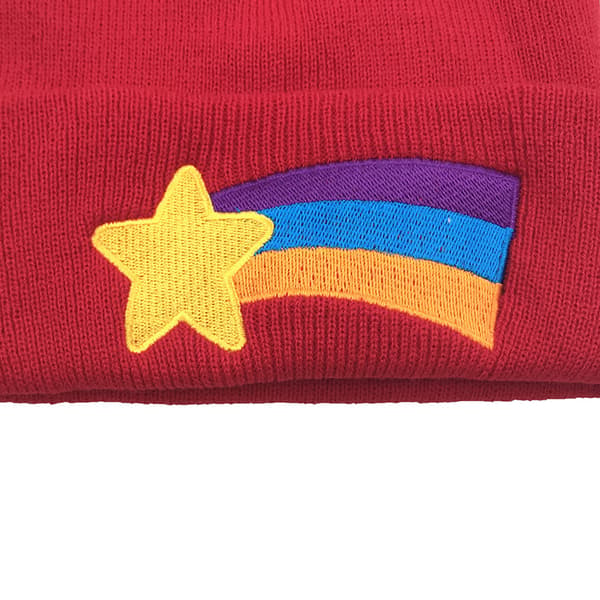 Winter Gravity Falls Same Unisex Knitted Rainbow Beanies Men Women Keep Warm Windproof Ponytail Cold Hats Short Section W80