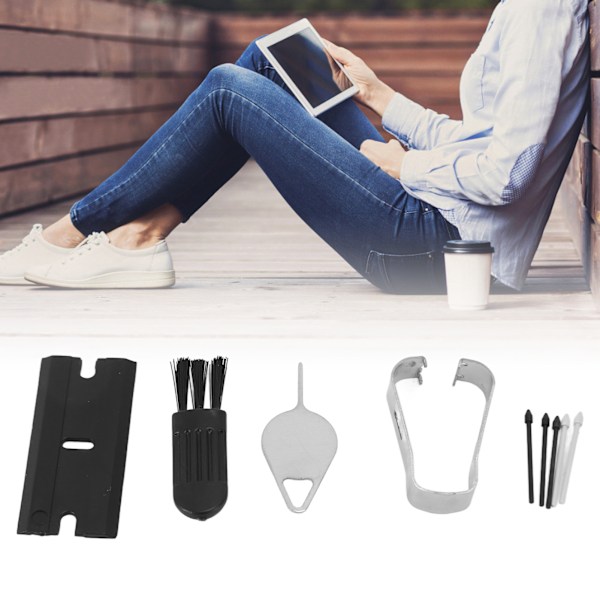 4 Set Stylusspetsar för Galaxy Tab S9 S9+Plus S9 Ultra S9 FE Smidiga Stylusersättningsspetsar Svart Grå