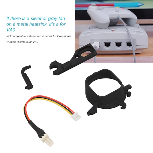 Konsolfläkt 3D-Print Monteringskit Ersättnings Mini Borstlös Kylfläkt Fäste för SEGA Dreamcast DC