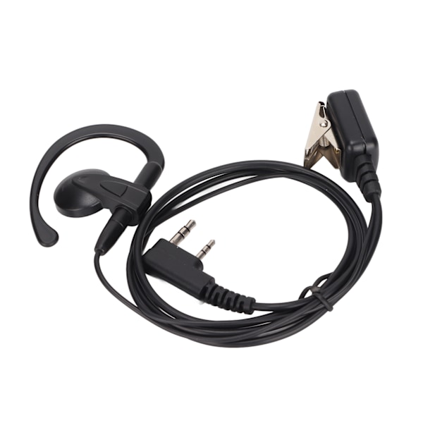 2-vägsradio Hörsnäcka G-form Walkie Talkie 2-stifts Hörlurar med Lline-mikrofon för Kenwood för Baofeng