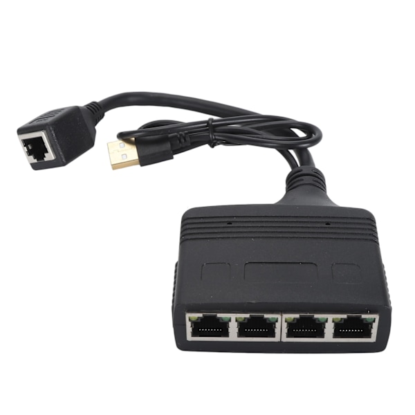 1 till 4 Ut Gigabit Ethernet Splitter 1000Mbps RJ45 Nätverks LAN Adapter Stabil Prestanda för Cat8 Cat7 Cat6 Cat5 Cat5e