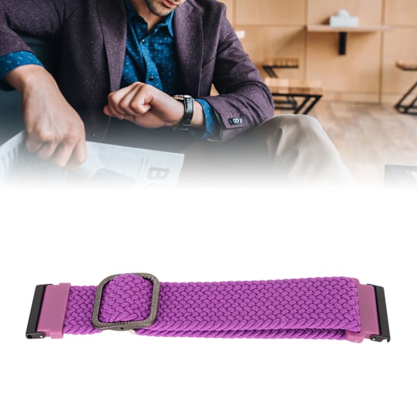 Nylon Watchband Adjustable Replacement Band Sport Breathable Strap for Spartan for Suunto7 Purple