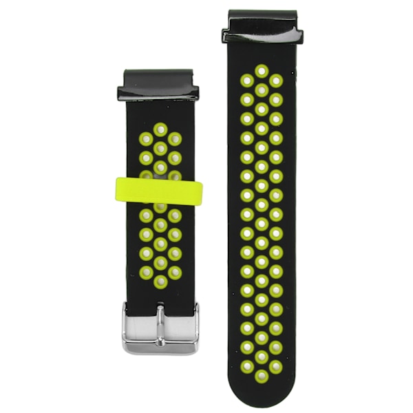 Watch Band Silikone Hurtigudløsning Justerbar Sport Watch Smartwatch Rem Til Amazfit Falcon 22mm Sort Grøn