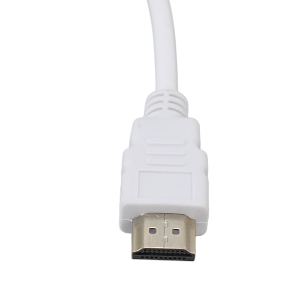 HD Multimedia Interface till VGA Adapter ABS 1080P/1.4 Utgång Plug and Play HD Multimedia Interface till VGA Konverter Vit