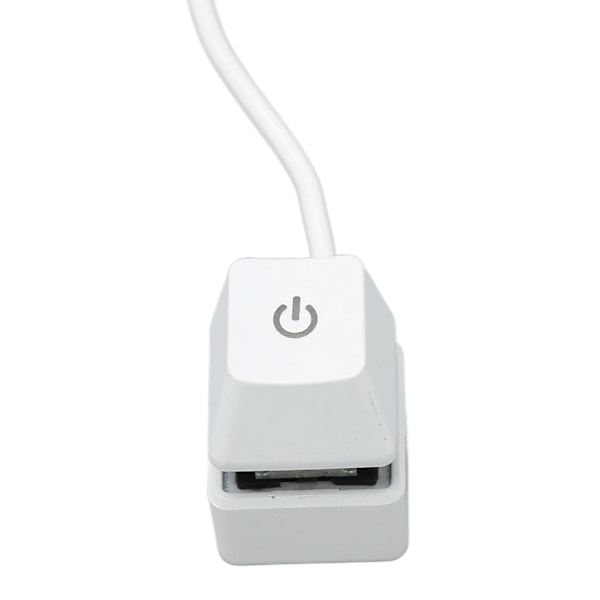 PC Strömbrytare Vit Mekanisk Knapp Blå Brytare Bakgrundsbelyst Plug and Play PC Strömknapp för Skrivbord Kontor Gaming Färgglatt Ljus 4 m Kabel