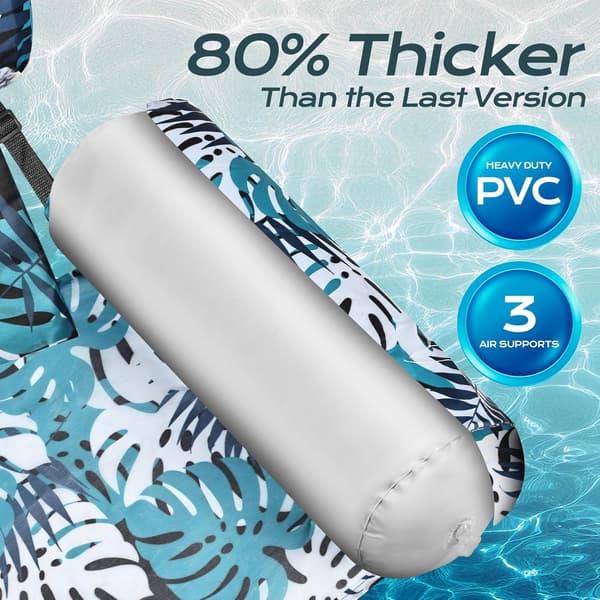 2-pak oppustelige poolflydestole - Flydende vandstole til voksne, perfekte til pool, strand, sø og sommerleg Stil4 multicolor
