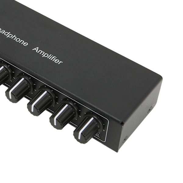 Hörlursförstärkare Aux Mini Jack 3,5mm Ingång 1 in 10 Ut Kanal Stereo Ljudförstärkare Adapter Distributör 100‑240V EU-kontakt