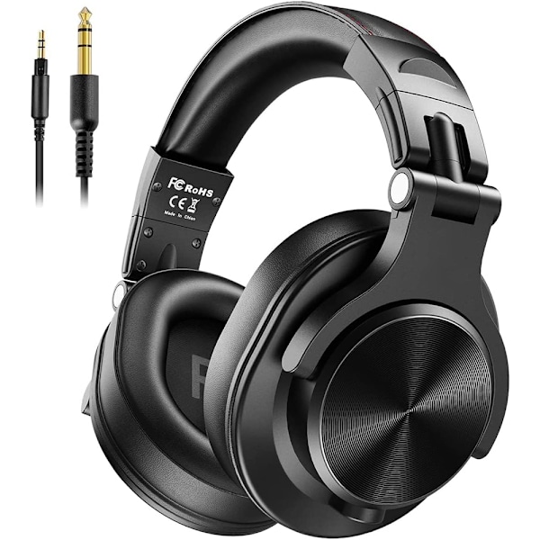 A71 Hi-Res Studioinspelningshörlurar - Trådbundna Over Ear-hörlurar med SharePort, övervakning, mixning, hopfällbart headset med stereoljud, 3,5/6,35 mm
