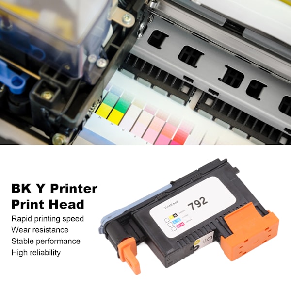 BK Y Printer Print Head Rustfri Ingen Falmning Klar Udskrivning Printhoved Udskiftning til HP 792