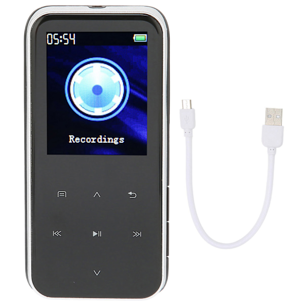 M22 Digital Röstinspelare Enkel Inspelning med Ett Klick Touchknappar Multifunktionell Portabel Spelare för Inspelning 8GB