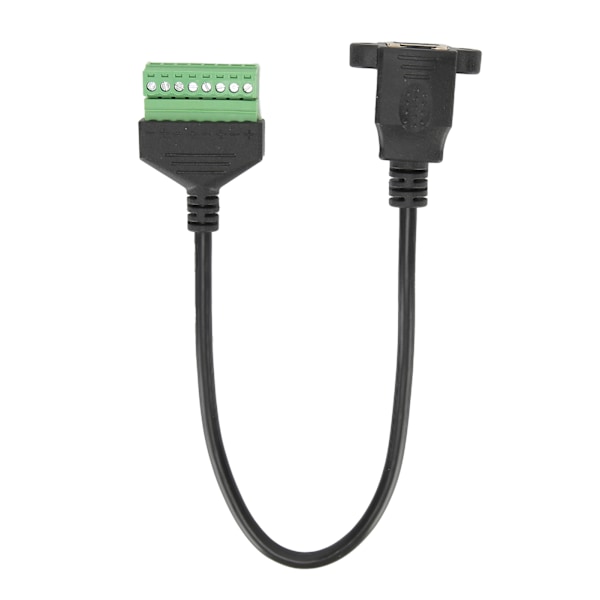 RJ45 Hona till 8-Pin Kabel Kort Nätverksadapter Förlängningssladd Lödfri Terminal Grön