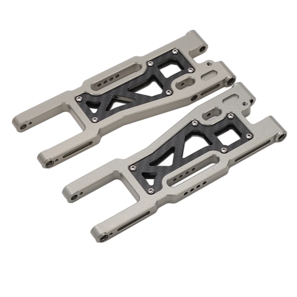 2 st RC Bakre Svingarm Aluminiumlegering Kolfiber Hög Hållfasthet RC Bil Bakre Fjädringsarm för Traxxas Sledge 1/8 Titanfärg