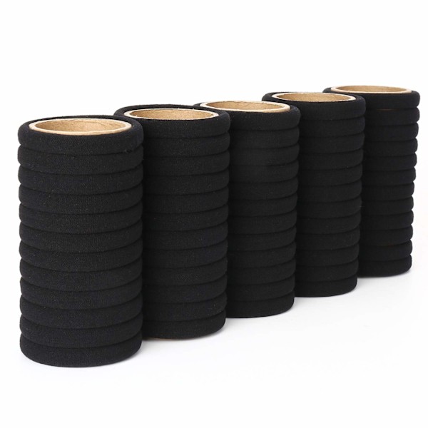 Sömlös Design Elastiska Hårband För Halkfritt Grepp, Hållbar Hög Stretch Förebygger Hårskador, Trendigt Minimalistiskt Mjukt Bomullsmaterial,