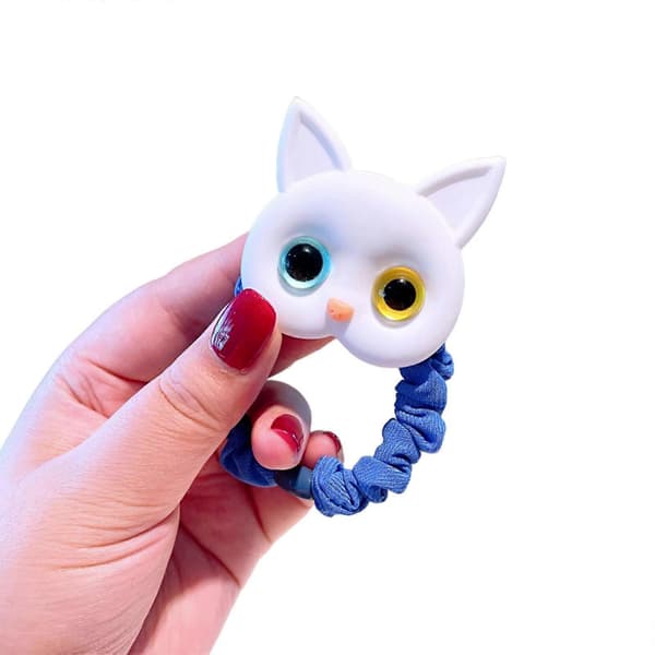Blød akrylhårscrunchie med skånsom elastisk hold, lille hestehaleholder til daglig brug[TT]