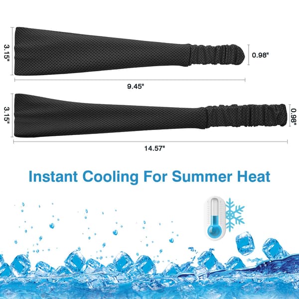 4 pcs Sweatband Headband, Cooling Sweat-Wicking Headband
