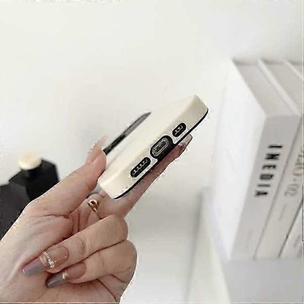 For iPhone 15 Flytende Silikon Telefondeksel[TT] iPhone 15 Beige
