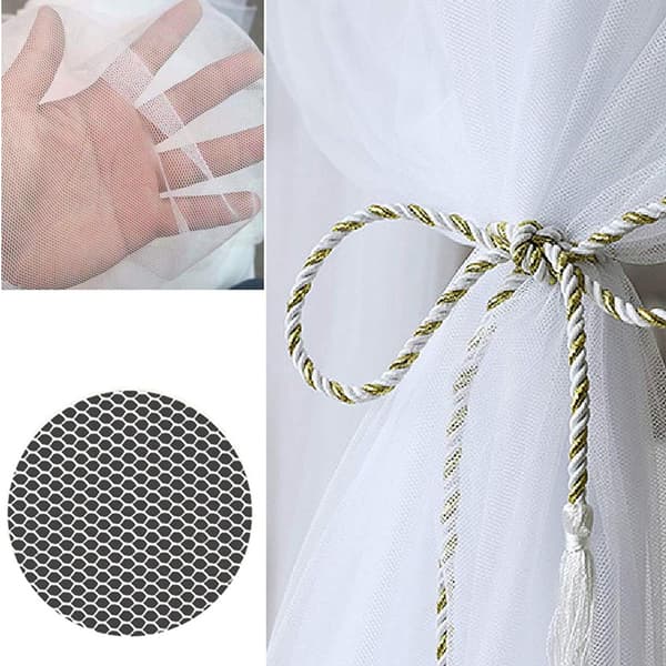 Square Mosquito Net for Bedspread, Canopy Bed, Single to Super King Size Beds, Large Square Curtains, Easy to Install