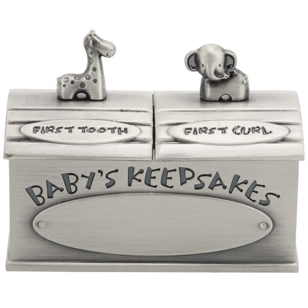 Baby Keepsake Box Europeisk stil Rustmotstand Vakkert utseende Tannfe gaver til små barn eldgammel tinn
