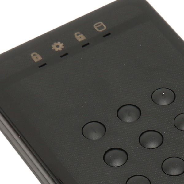 Krypterat Hårddiskkabinett 2.5 tum USB3.0 SATA Lösenordsåtkomst Hårdvarukrypterat Portabelt Externt Hårddiskkabinett
