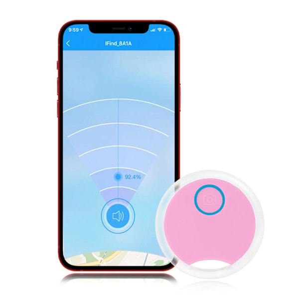 S8 Rund Bluetooth Anti-förlorad Enhet Mobiltelefon Lokalisering Nyckel