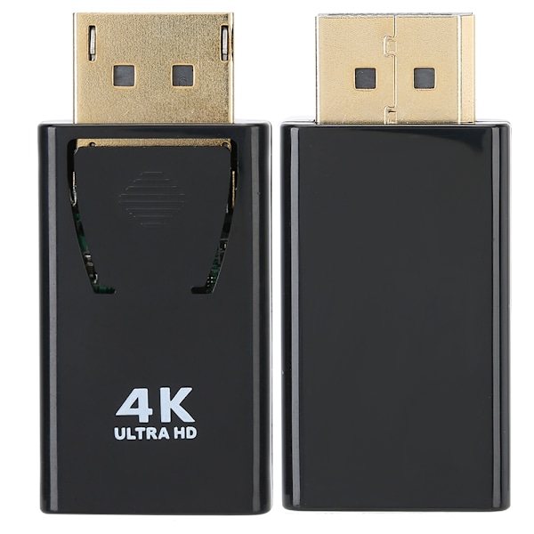 Guldpläterad kontakt DisplayPort till HDMI-adapter, stöder 3D-utgång, bred kompatibilitet, professionellt tillverkad, för stationära datorer, bärbara datorer och