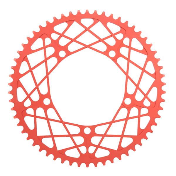 58T sammenleggbar sykkel kjede hjul krank plate hul anodisert ansikt lett aluminium legering sykkel kjede ring rød