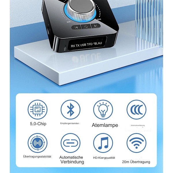 Bluetooth- 5.0 3-i-1