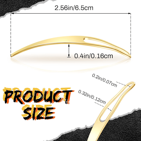 Sammanlåsande verktyg för locs, bekväm design & slät metallspets för en oöverträffad hårstylingupplevelse (12-pack)
