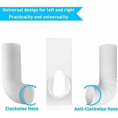 Vindueskit til Aircondition - Justerbart PVC-panel 43cm - Universaladapter til Bærbar Aircondition - 4 Dele