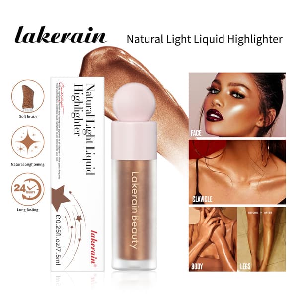Lakerain Highlighter Liquid för Kropp, Hudton, Ögonskugga, Ansikte #2