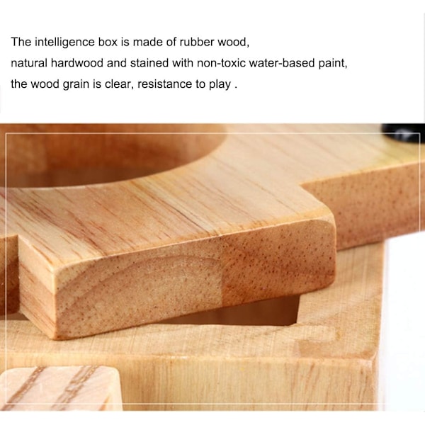 Pedagogisk Byggleksakscenter, Montessori STEM-inlärning, 5-i-1 Multifunktionella Spel för Småbarn med Fruktformade Pärlor, Träform