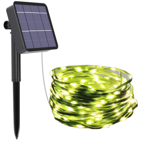 20M 200LED Solar String Light Solar Fairy Lights Vandtætte PVC kobbertrådslys til udendørs hjem soveværelse vinduesdekoration