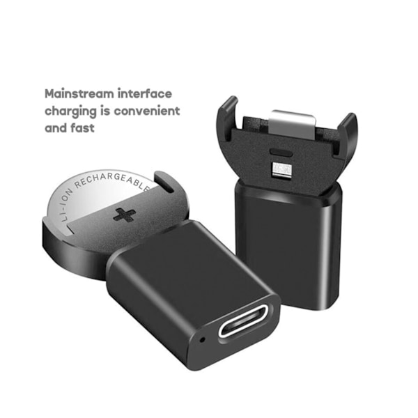 Knappcellsladdare för LIR2032 USB C Laddning Mini Mynt Knappcellsladdare för LIR1632 LIR2025 LIR2016 LIR2032H Levereras Utan Batteri