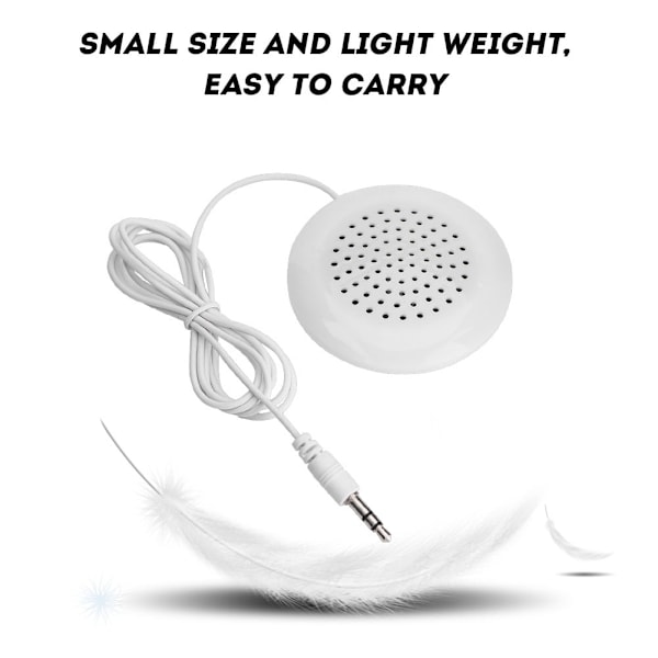 Bärbar Mini Stereohögtalare, DIY Kuddhögtalare 3,5 mm Mini Stereohögtalare, Äkta HD och Unikt Mjukt Ljud Högtalare, Plug-in Högtalare med 3,5 mm Aux-ljud