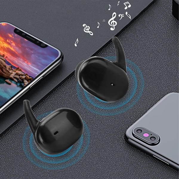 TWS Bluetooth Headset 5.0 Touchkontroll Trådlösa Bluetooth Hörlurar