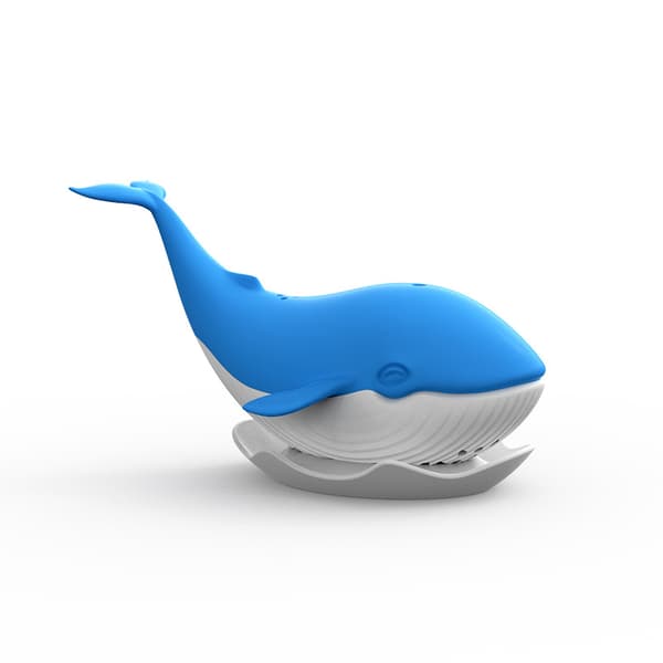 Silicone Tea Strainer, Tea Infuser, Large Blue Whale Shape, Food Grade Silicone Tea Infuser, Fun and Creative Loose Leaf Tea Strainer with Fine Mesh