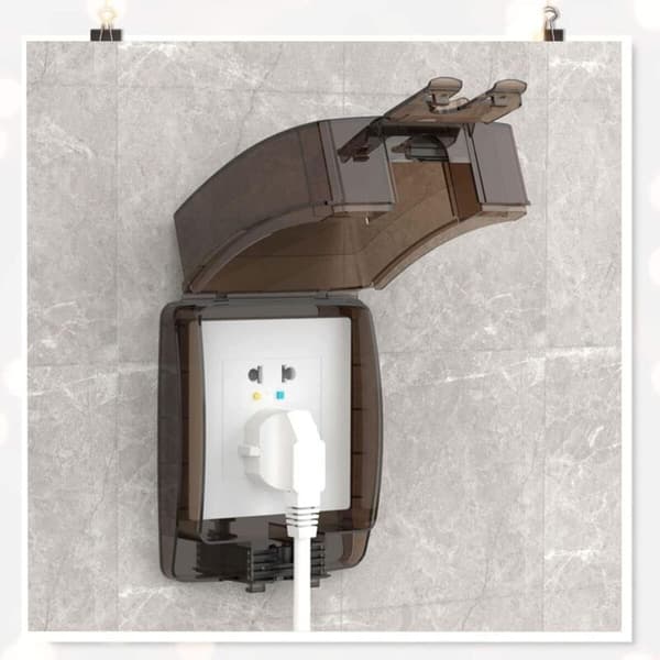 Waterproof Socket Cover - Splash Guard for Damp Areas - Installation